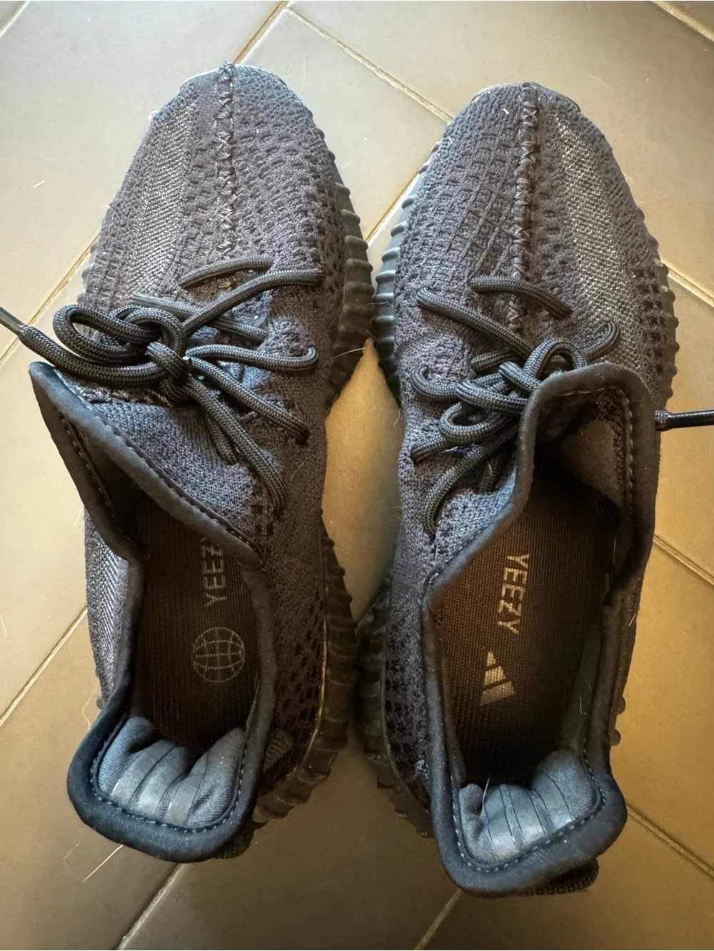 Yeezy Boost 350 V2 Triple Black Athletic Sneakers